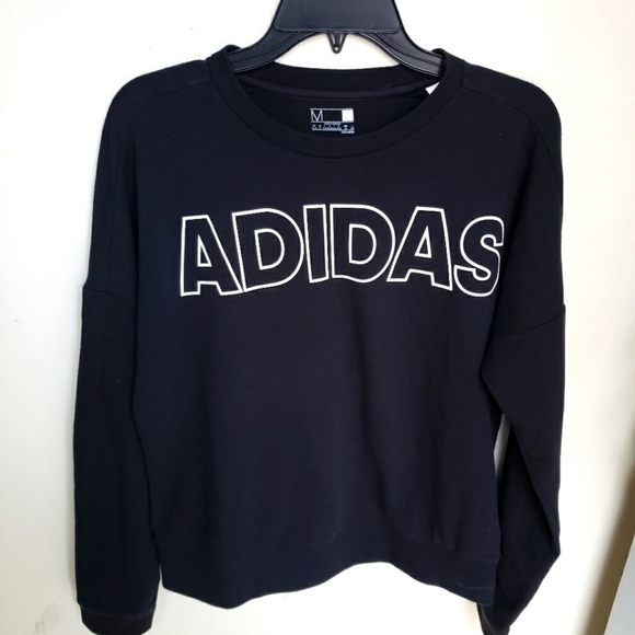 Adidas lightweight sweatshirt, block letters, Sz M. - Picture 1 of 8
